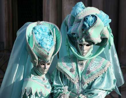 Blue Masks — People, photograph by Gianluca Attura